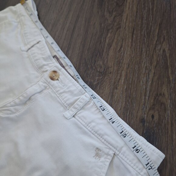 💙 Vintage Abercrombie & Fitch Ultra Short Low Rise Shorts Size 12 Y2K 2000s Pre - Picture 2 of 8